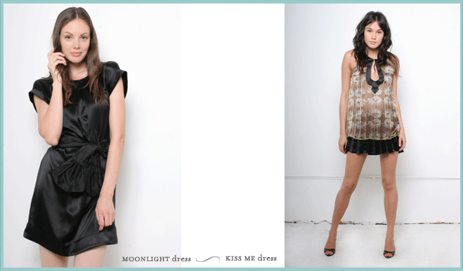 Kate Linstrom MOONLIGHT dress and KISS ME dress