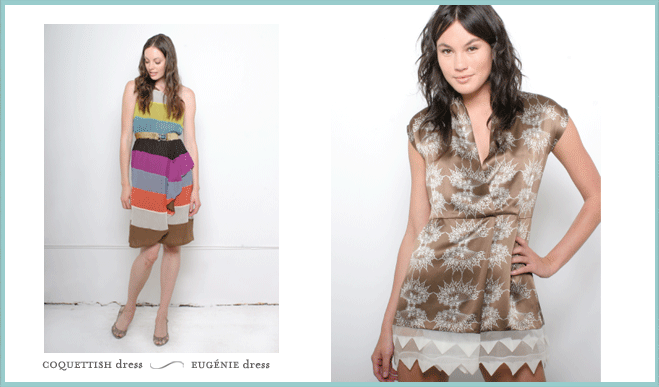 Kate Linstrom COQUETTISH dress and EUGENIE dress